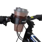 Ibera Bike Handlebar Cup Holder, Black with Multi-Way Mount for Commuters and Road bike