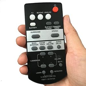 FSR71 ZK72120 Replacement Remote Control Fit for Yamaha YAS203, YAS-203