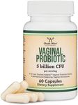 Vaginal Probiotics for Women - Four Probiotics Clinically Studied for Vaginal PH Balance, Vaginal Comfort, Odor Control, and Microbiome Balance (60 Capsules, 5 Billion CFU Per Serving) by Double Wood