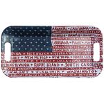 Boston International Melamine Handles 4th of July Americana Serving Trays, One Flag One Nation