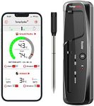 ThermoPro TempSpike 150M Wireless Meat Thermometer for Grilling, Bluetooth Meat Thermometer with Temperature Alarm, Digital Cooking Thermometer for Oven, Grill, Kitchen, BBQ, Smoker & Air Fryers, Lcd