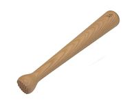 efo Wooden Muddler for Cocktails – Durable Wood Ice Crusher – Stylish Wooden Mojito Muddler Bar Tool – Handy Cocktail Muddler- Perfect Masher Kitchen Tool for Garlic Avocado Herbs and Fruits