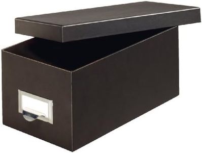 Globe-Weis Fiberboard Index Card Storage Box, 3 x 5 Inches, Solid Black (3X5BLA)