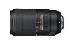 Nikon AF-P 70-300mm f/4.5-5.6E and VR Telephoto Lens for DSLR, Black [Nital Card: -