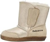 Falcotto CARL Suede Ankle Boots with Sheepskin Lining Anthracite, gold, 21 EU