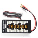 Padarsey XT60 Parallel Charging Board 2S-6S Lipo Battery Charger Plate with 4mm Bullet Banana Connector Plug for Imax B6 B6AC Charger