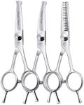 Fenice Totem Dog Grooming Scissors: 3 in 1 Pet Shears Set Made Of Advanced Stainless Steel Alloy for Trimming Dogs Cats and Other Pets Face and Paws