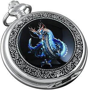 VIGOROSO Pocket Watches for Men Cool Watch Dragon Gifts for Men/Women/Boys/Girls Year of Dragon Boy Gift Ideas