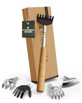 BAMBUA Back Scratcher - (Including 5 Attachments) Bamboo Handle - Extendable Back Scratcher for Men and Women - Effortlessly Reach Every Spot - Premium Stainless Steel Backscratcher - Perfect Gifts