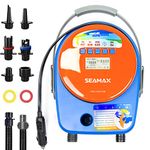 Seamax New Blue Edition SUP20Max Double Stage 20PSI Electric Air Pump for Inflatable SUP and Boat, Intelligent Temperature Control with Auto & Manual Pumping Mode