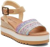 TOMS - Womens Diana Sandals, Natural Multi, 8