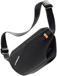 Inateck Sling Bag, Lightweight Crossbody Bag with Quick-Adjust Strap, Splash-Resistant Shoulder Bag for Men and Women, Multipurpose Sling Backpack for Travel, Cycling, Work, Sports, and Hiking, Black