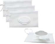 Portable Wet Wipes Pouches Dispenser Travel Wipes Holders,4 Pcs Wet Wipe Container Bag Reusable Wipe Pouch,Baby Wipes Bag Travel Cosmetic Pouch Wipes Carry Bag,Baby Refillable Wet Wipe Dispenser