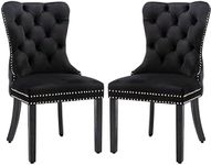 2X Velvet Dining Chairs Upholstered