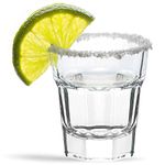 LAV 6x Clear 45ml Aras Shot Glasses - Small Vodka Tequila Jelly Cocktail Mini Dessert Party Drinking Glass Cups Set