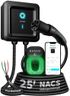EVIQO NACS Charger for Tesla 48 Amp 240V Hardwired Level 2 EV Charger - Wall EV Charger Level 2, 25ft Cable, WiFi (2.4 GHz) Smart App - Weatherproof, Outdoor (IP66,NEMA 4) UL, ETL Certified