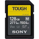 Sony 128GB SF-M series Tough specification UHS-II U3 V60 SDXC Digital Memory Card Card - Read 277MB/s Write 150MB/s SFM128T, SFM128T/T1