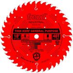 Freud LU86R010 10-Inch 40 Tooth ATB Thin Kerf General Purpose Saw Blade with 5/8-Inch Arbor and PermaShield Coating