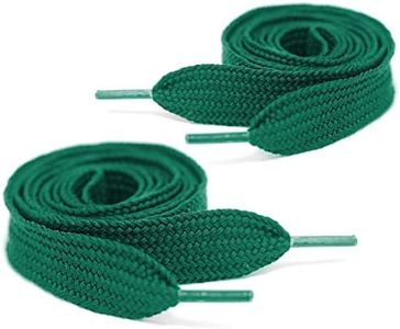 Mercury + Maia Thick Fat Shoe Laces for Sneakers - Chunky Jumbo Wide Shoelaces - Stay Tied - USA Made (Kelly Green, 72 inches)