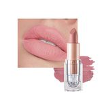 Matte Lipsticks for Women Long Lasting,Waterproof Moisturizer Pink Lipstick Non Stick Cup Velvet Lipstick,Not Fade Matte Lip Gloss,Tinted Lip Balm for Girls & Women (#601 Nudist Pink)