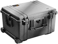 PELI 1620 Large Waterproof Case for Filming Equipment, IP67 Watertight and Dustproof, 115L Capacity, Made in Germany, No Foam, Black