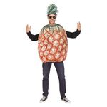 Fun World Men's Pineapple Adult Costume, yellow, STD. Up to 6' / 200 lbs.