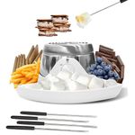 Smores Kit Smores Maker Tabletop Indoor Kit Flameless Electric S'mores Maker Marshmallow Roaster, Movie Night Supplies Housewarming Christmas Gifts 120V