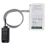 Humidity Sensor Switch,Humidity Controller 90V 250 V Smart Temperature Humidity Switch Module Timing App Remote Control with Probes Humidity Detection for Greenhouse Mushroom Terrarium