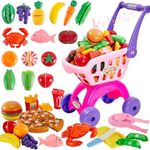 BUYGER Childs Shopping Trolley Cart