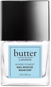 butter LONDON Base Coat Nail Polish, Horse Power - Nail Rescue Basecoat Helps Restore & Repair Damaged Nails - Nail Strengthener Helps Nail Growth & Prevent Staining - Cruelty & Gluten Free Nail Care