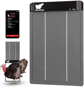 RUN-CHICKEN Gray Automatic Coop Door for Large Poultry