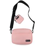 Purrfects Dog Walking Bag Crossbody with Dog Treat Pouch (Candyfloss Pink) - Detachable Treat and Poop Bag Dispenser with Easy Clip-On Poop Bag Roll Dispenser, Durable Treat Pouch for Dog Training…