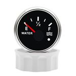 KAOLALI Water Level Gauge, Water Level Indicator 52mm/2in Water Level Gauges 9‑30V DC Water Tank Gauge for Boat RV Camper