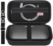 BOVKE Hard Travel Speaker Case for Bose SoundLink Flex Bluetooth Portable Speaker, Extra Mesh Pocket for Bluetooth Speakers Bose Charger, Charging Cables, Black (W/Shoulder Strap)