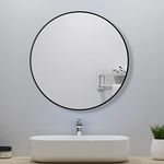 80cm Round Mirror, Large Circle Han