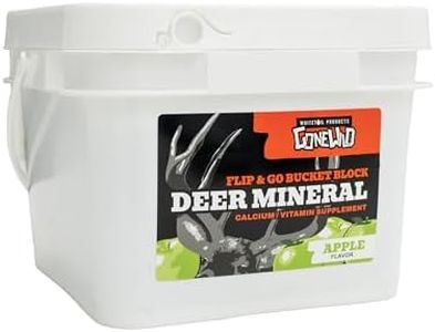 Whitetail Products Gone Wild, Bucket Block, Apple Flavor, Deer Mineral Supplement, Calcium/Minerals/Vitamins, 18 LB., Made in Wisconsin, G9998