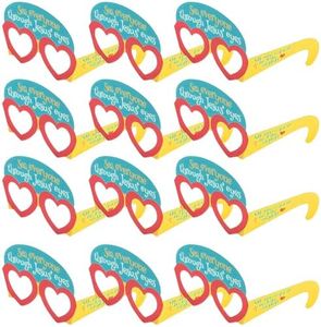 Fun Express See Through Jesus' Eyes Paper Glasses - Craft Kits - 12 Pieces