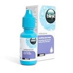 Blink Intensive Soothing Eye Drops for Dry Eyes - Instant and Long-Lasting Lubricating Eye Drops for Tired Eyes with Hyaluronic Acid, Suitable for Contact Lens Wearers, Refreshing Eye Drops, 10 ml