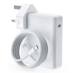 MacBook Pro Charger 140W USB‑C PD 3.1 Fast Charging Adapter for MacBook Pro 13/14/15/16 & MacBook Air 13/15 (2016–2026, M1/M2/M3/M4/M5), iPad Pro/Air/Mini, with 2m 5A USB‑C Cable – Replacement Charger