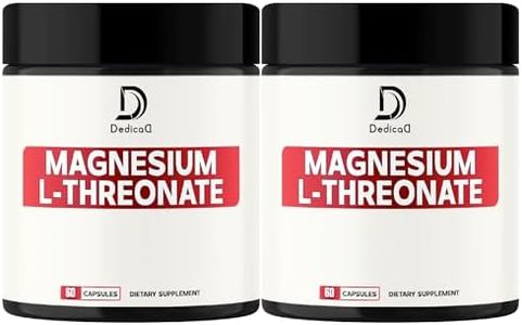 2 Packs - 60 Capsules - 2000mg Magnesium L-Threonate Capsules - 144mg Elemental Magnesium per Serving