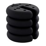 Outsunny Pop up Canopy Weight Set of 4, Heavy Duty Sand Fillable Tent Leg Weights for Marquee Party Tent Canopy, Total 20kg