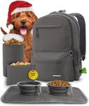 Rubyloo The Original Doggy Bag Backpack – Backpack for Dog Supplies - Ideal Gift for Dog Owners, Dog Parents, Dog Moms & Dads - Laptop Sleeve, 2 BPA-Free Dog Bowls, Food Bag, Placemat, Treat Bag