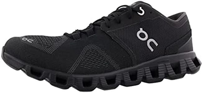 On Running Womens Cloud X Textile Synthetic Black Asphalt Trainers 8.5 US