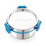 STEELLOCK PRO Stainless Steel Container/Dabba with Steel Lid Airtight for Food Storage, Easy to Carry, Leak Proof and Stackable (SLP-121/280 ML).