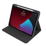 Raptic by X-Doria iPad Air 10.9-inch Case, Raptic Smart Style Folio Protective Case/Cover Designed for iPad Air 5/4th Gen (10.9") (2022) [Also Fits iPad Pro 11" [4th Gen, 2022/3rd Gen, 2021] - Black