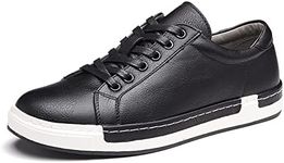 Asifn Men's Leather Casual Skateboa