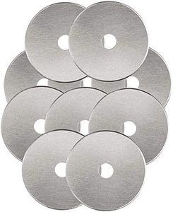 Rotary Cutter Blades 45mm 10 Pack by KISSWILL, Fits Fiskars, Olfa, Martelli, Dremel, Truecut, DAFA Rotary Cutter Replacement for Quilting Scrapbooking Sewing Arts &Crafts, Sharp and Durable