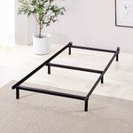 Zinus Twin Bed Frame - Compack 7 Inch Metal Bed Frame for Box Spring, 9 Legs Heavy-Duty Frame, Compact Design, Easy Assembly, Headboard Compatible with Built-in Bracket, Mattress Support, Twin Size