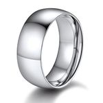 Mens Wedding Rings Size 7 Stainless Steel Wedding Band