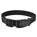 Dog Collar Strap, Bark Collar Belt for Most of theTraining Shock Collar Receivers Adjustable Durable Nylon Strap Replace for Barking Collar Fence-Pet Collar Strap (Black)